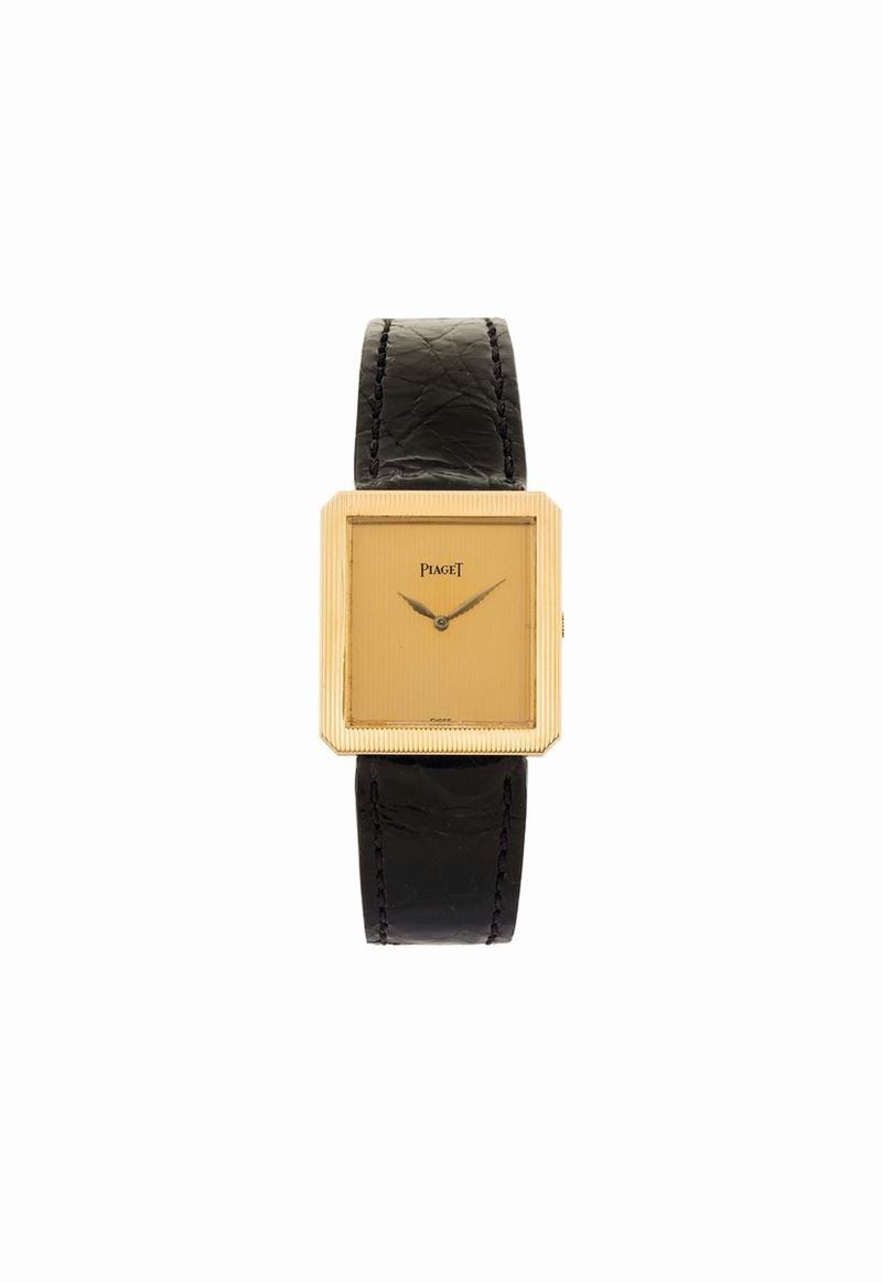 PIAGET, Ref. 9154, 18K yellow gold wristwatch with original gold plated buckle. Made circa 1960  - Auction Watches and Pocket Watches - Cambi Casa d'Aste