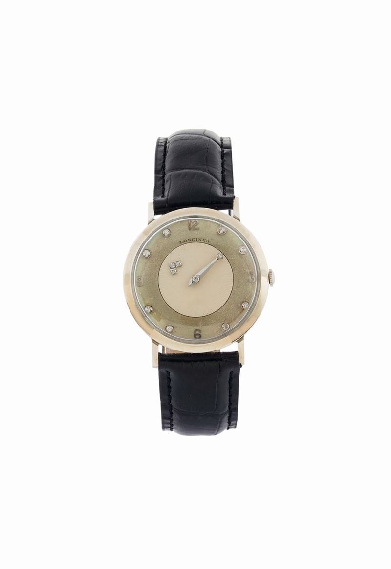 LONGINES,  Mistery, orologio da polso, in oro bianco 14 K. Realizzato nel 1960 circa  - Asta Orologi da Polso e da Tasca - Cambi Casa d'Aste