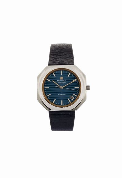 Movado, Zenith, XL-tronic, Case No. 010040500, Orologio da Polso, di Forma Ottagonale, in Acciaio...
