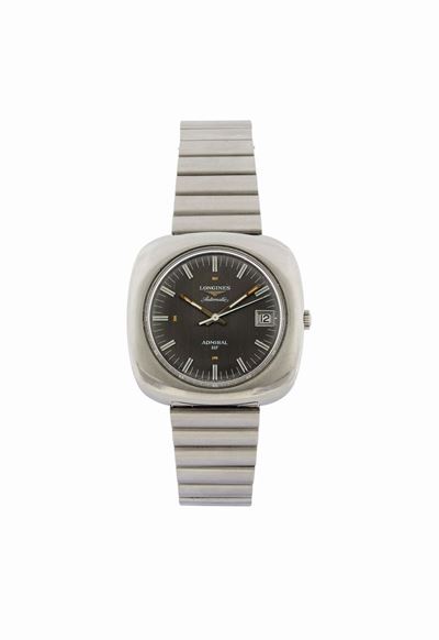 Longines, Automatic, Admiral, Hf, Orologio da Polso, in Acciaio, al Quarzo con Datario, Bracciale...