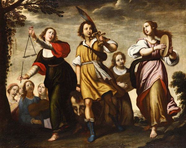 Alfonso Boschi (Firenze 1615-1656 ca) Trionfo di David