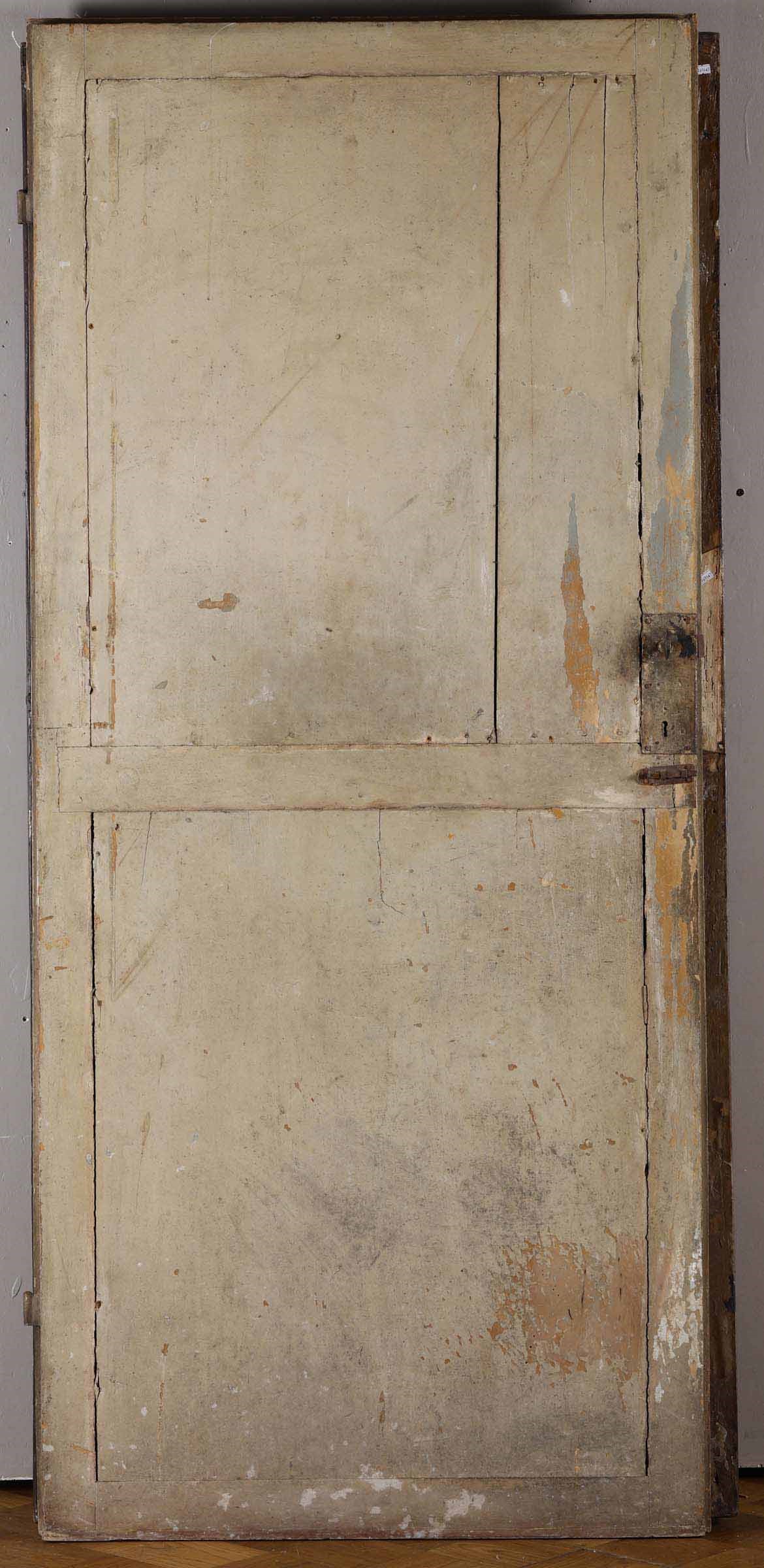 Quattro Porte in Legno Laccato e Dipinto Ad Arte Povera, Veneto XVIII-XIX Secolo