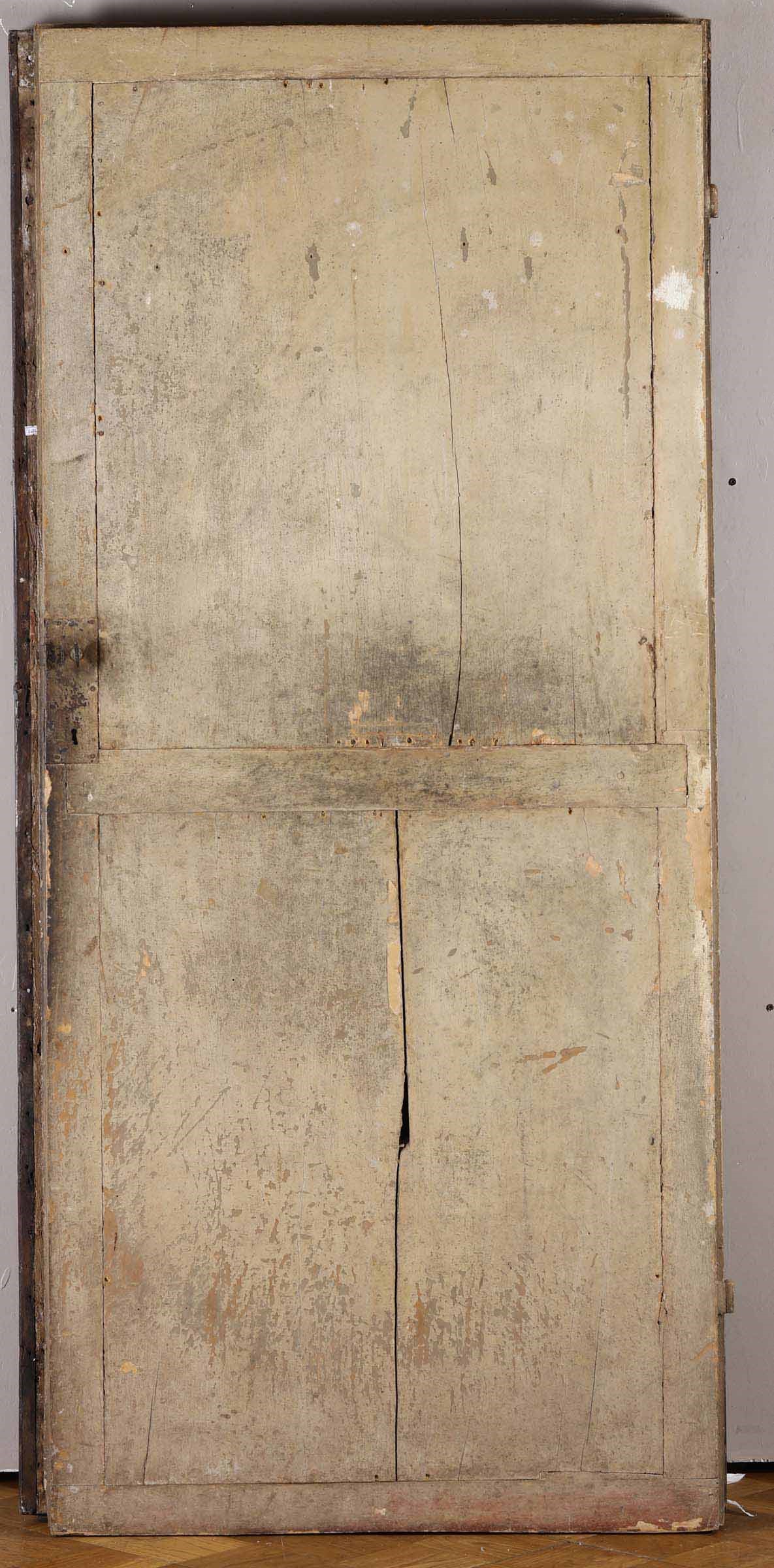 Quattro Porte in Legno Laccato e Dipinto Ad Arte Povera, Veneto XVIII-XIX Secolo