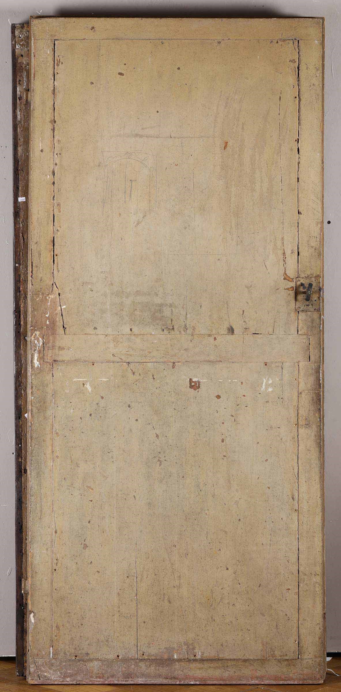 Quattro Porte in Legno Laccato e Dipinto Ad Arte Povera, Veneto XVIII-XIX Secolo