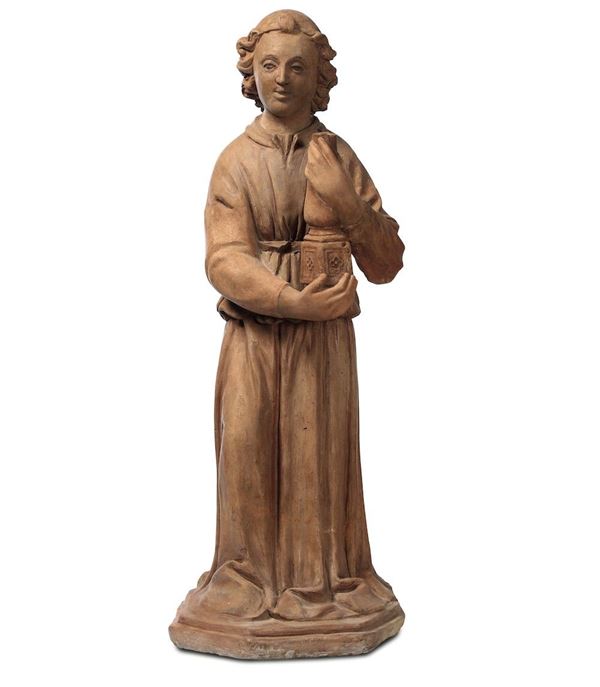 A terracotta angel, Northern Italy, 1400s
