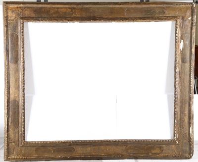 Grande Cornice in Legno Laccato e Dorato, XVII Secolo