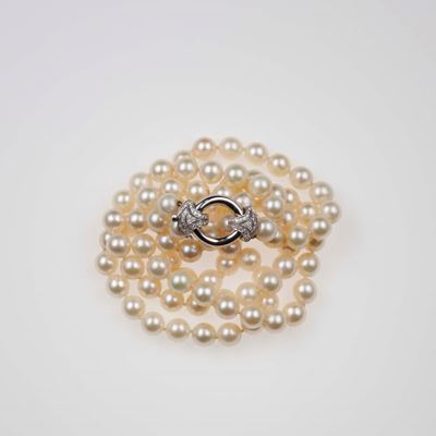 Collana a Due Fili di Perle Coltivate