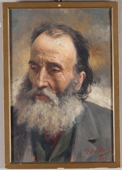 Felice Delsanto (1864-1934)testa Maschile, 1899