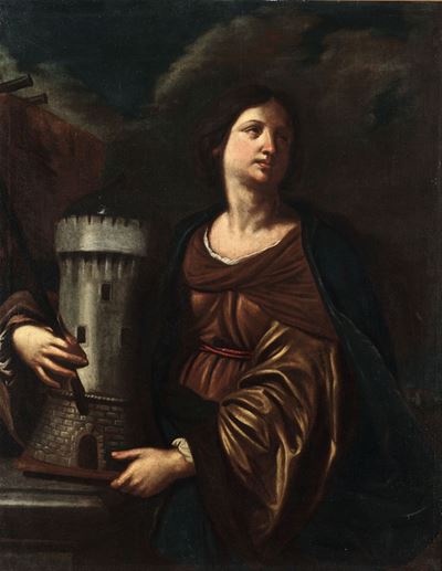 Giovanni Francesco Barbieri Detto il Guercino (cento 1591 - Bologna 1666), Scuola Disanta Barbara