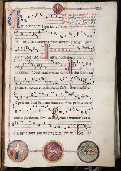 Antifonario su Pergamena, Genova Secolo XV. 349 Fogli Pergamenacei