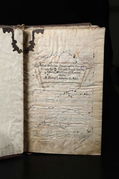 Antifonario su Pergamena. Genova, sec.XVI (1590). 151 Fogli.