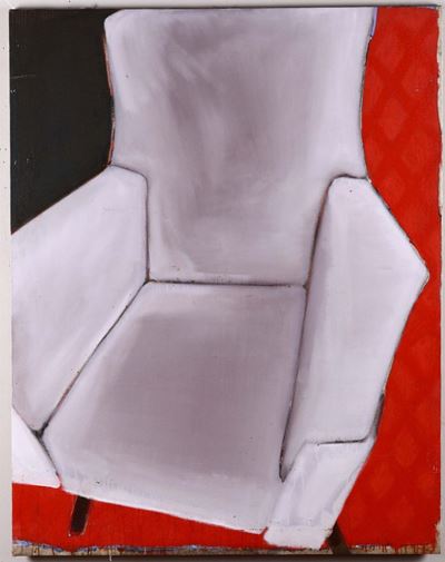 Anna Muzi Falconi (1962)serie Sedie N.4, Poltrona Grigia Rossa, 1997