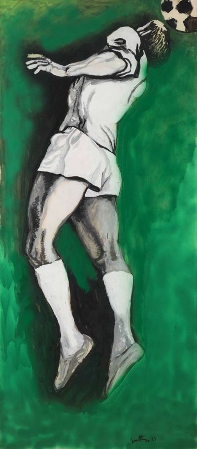 Renato Guttuso (1911-1987)calciatore, 1965