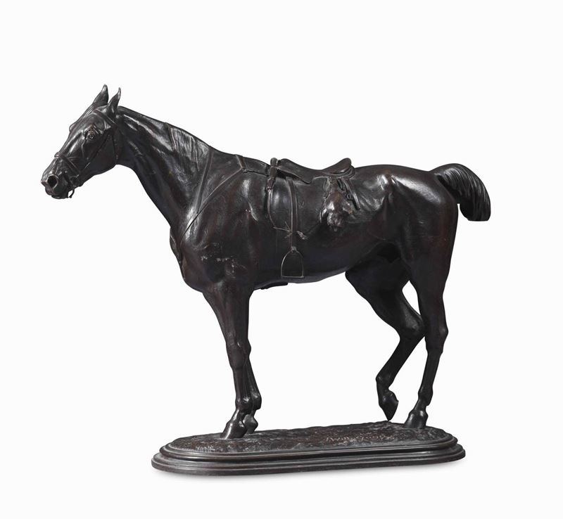 John Willis-Good (1845-1879) Cavallo sellato  - Asta Lo Sport nell'Arte - Cambi Casa d'Aste