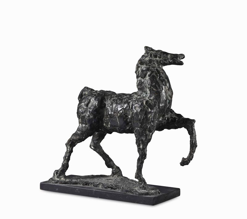 Luigi Broggini (1908-1983) Cavallo in movimento  - Auction Sporting Art - Cambi Casa d'Aste
