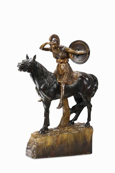 Stanislaus Capeque (1874-?)amazzone a Cavallo