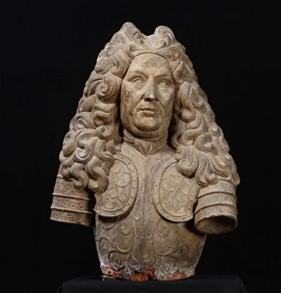 Busto Maschile in Terracotta, XIX Secolo