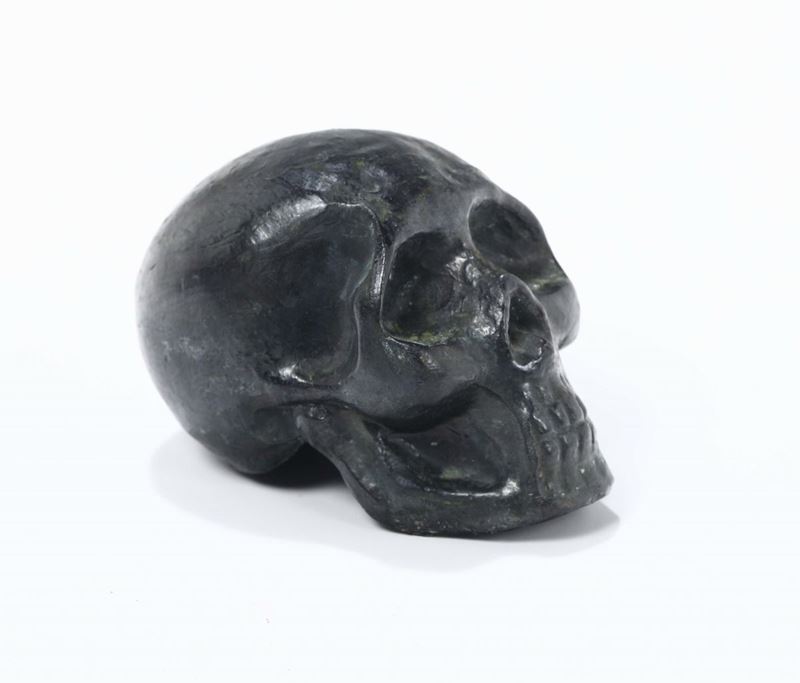 Memento mori in bronzo, XIX-XX secolo  - Asta Antiquariato - Cambi Casa d'Aste