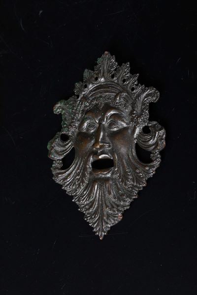 Mascherone in Bronzo di Gusto Rinascimentale