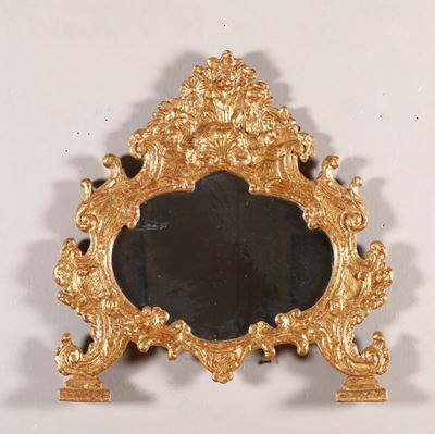 Grande Cartagloria in Legno Intagliato e Dorato a Mecca, XVIII Secolo