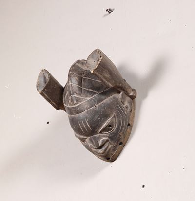 Testa in Legno Intagliato, Arte Africana XX Secolo