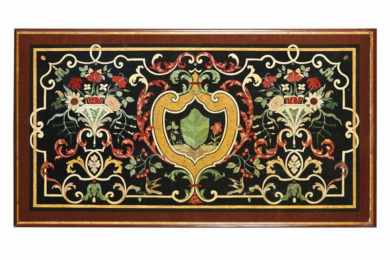 Piano di tavolo in legno dipinto, XIX secolo  - Auction Fine Art - Cambi Casa d'Aste