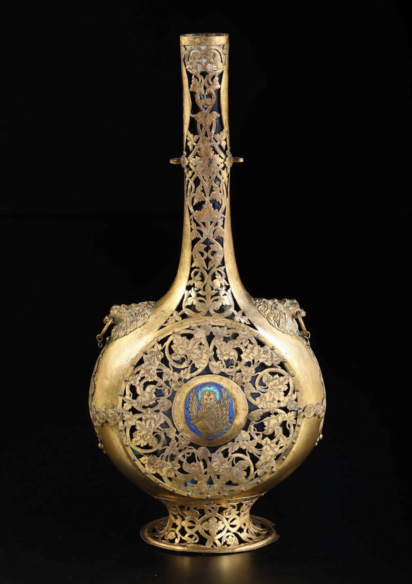 Importante Fiasca da Pellegrino. Arte Veneziana del XV - XVI Secolo