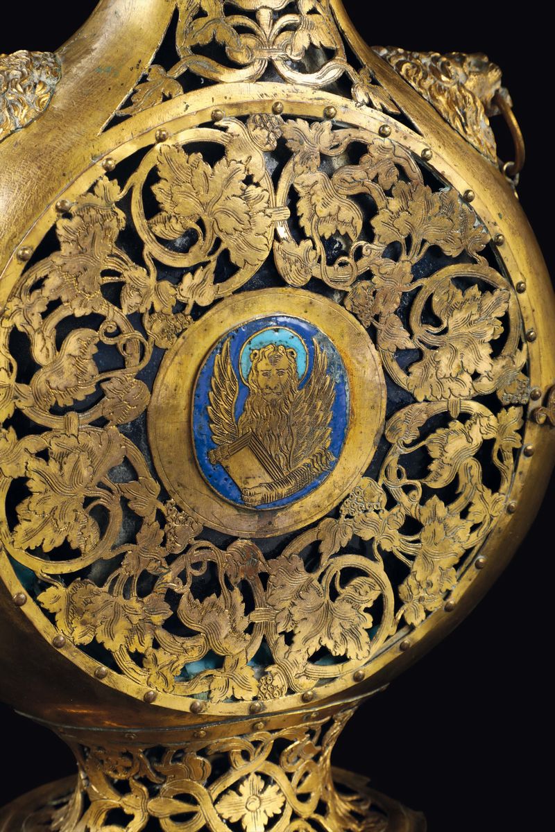 Importante Fiasca da Pellegrino. Arte Veneziana del XV - XVI Secolo