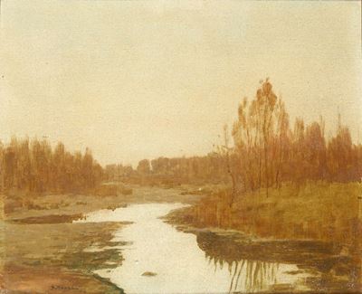 Bartolomeo Bezzi (1851-1923)il Ruscello, 1914