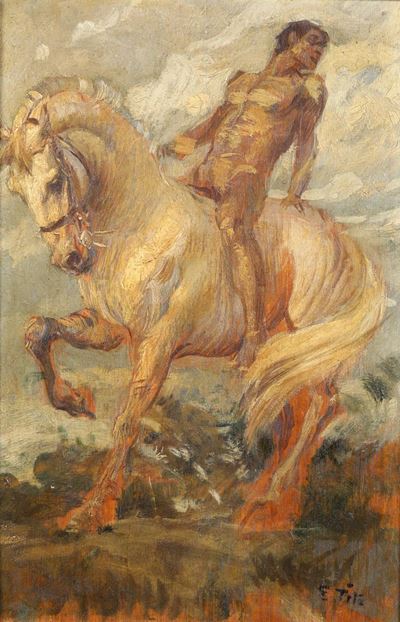 Ettore Tito (1859-1941)L’eroe