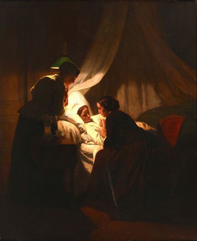 Jules Trayer (1824-1909)la Convalescenza, 1861
