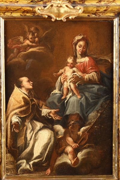 Scuola Italiana del XVIII Secolomadonna con Bambino e Santi