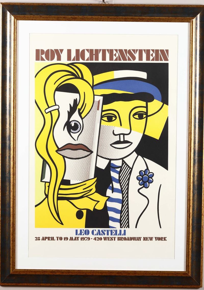 Locandina per mostra di Roy Lichtenstein, 1979  - Asta Asta a Tempo antiquariato - II - Cambi Casa d'Aste