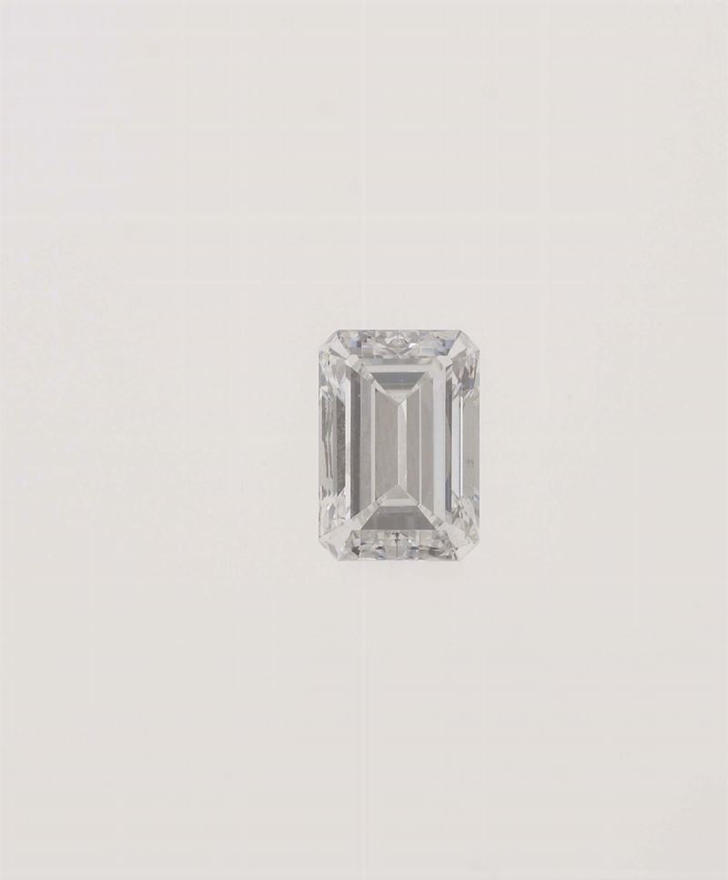 Unmounted emerald-cut diamond weighing 2.17 carats  - Auction Fine Jewels - Cambi Casa d'Aste