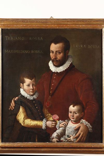 Scuola Emiliiana del XVII Secoloritratto della Famiglia Bobba