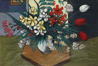 Dino Gambetti (1907-1988)vaso di Fiori