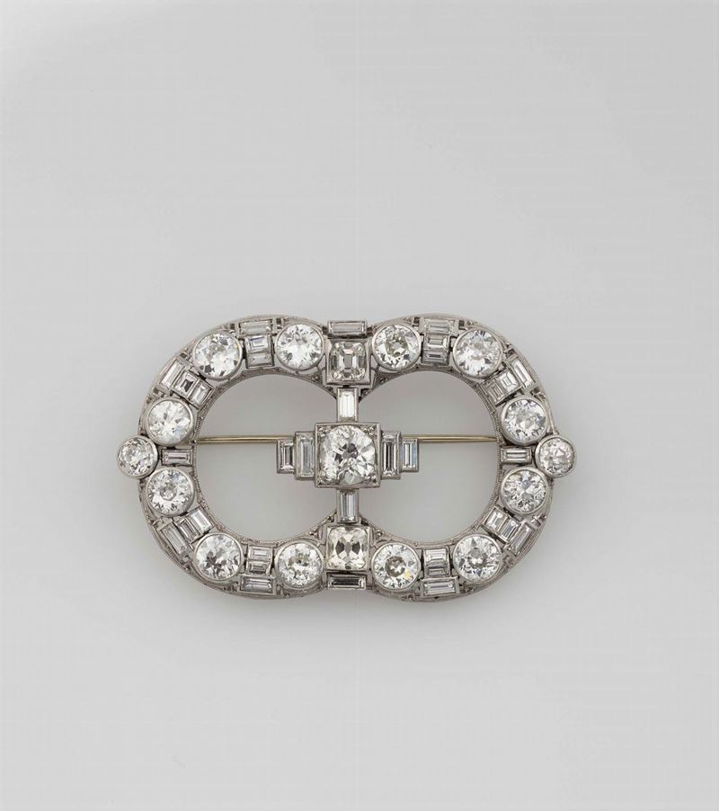 Old-cut diamonds brooch  - Auction Fine Jewels - Cambi Casa d'Aste