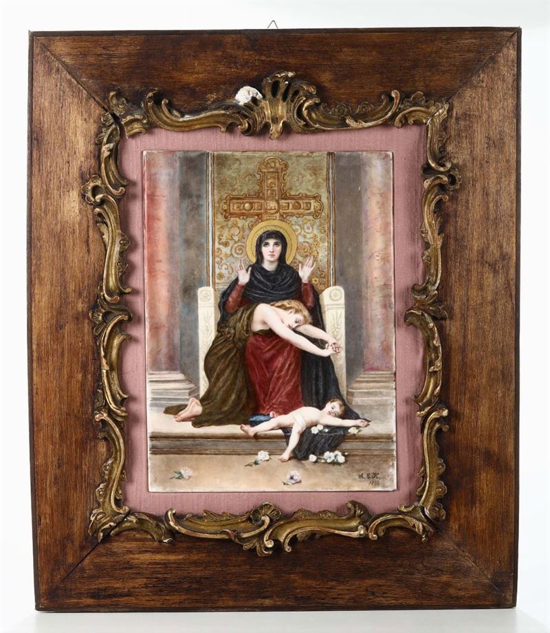 Placca Germania, firmata A.E.K 1896  - Auction Fine Art - Cambi Casa d'Aste