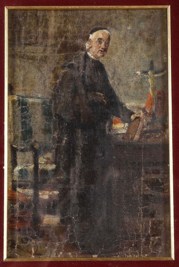 Pittore della fine del XIX secolo Eccleclesiasta