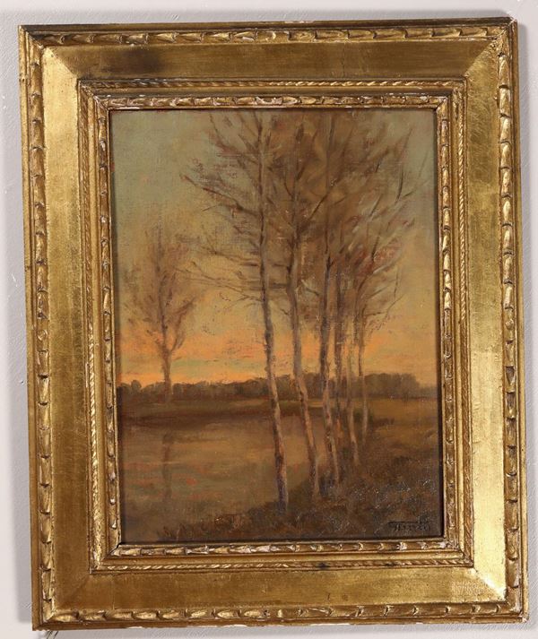 G. Ferrari Paesaggio con alberi