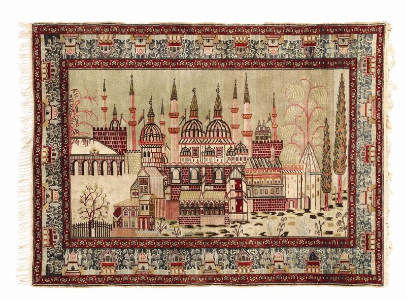  Tappeto anatolico Panderma XX secolo  - Auction Fine Art - Cambi Casa d'Aste