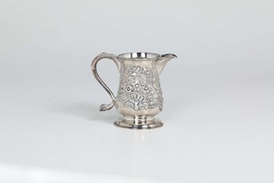 Boccale in Argento Fuso, Sbalzato e Cesellato, Argentiere John Jobson, Newcastle 1770