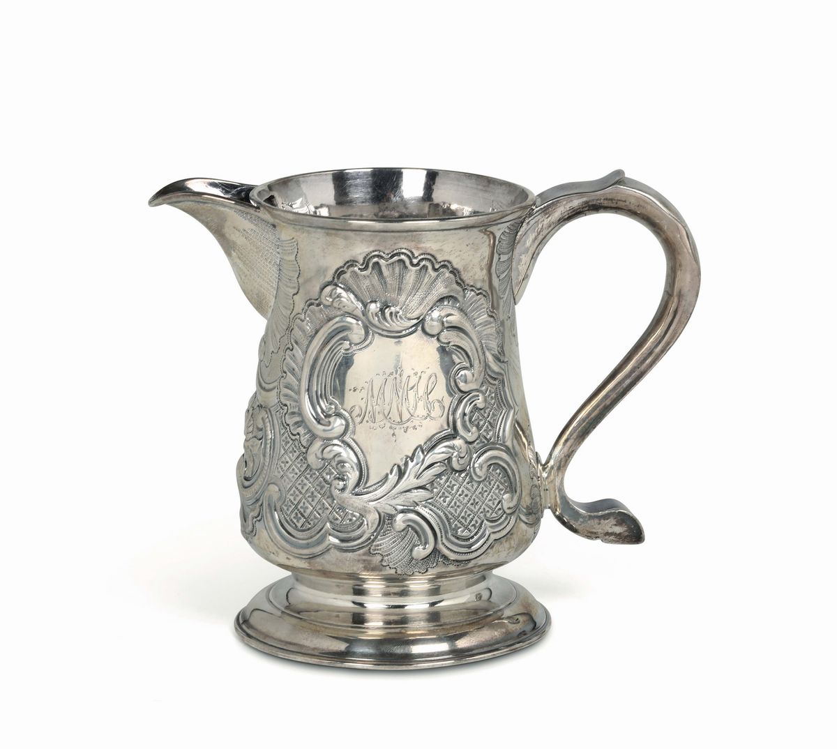 Boccale in Argento Fuso, Sbalzato e Cesellato, Argentiere John Jobson, Newcastle 1770