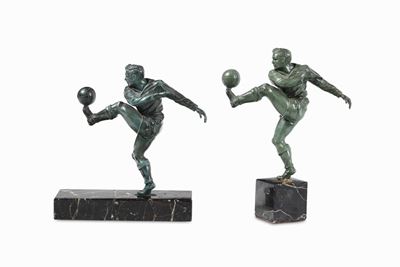 Anonimo del XX Secolocoppia di Calciatori