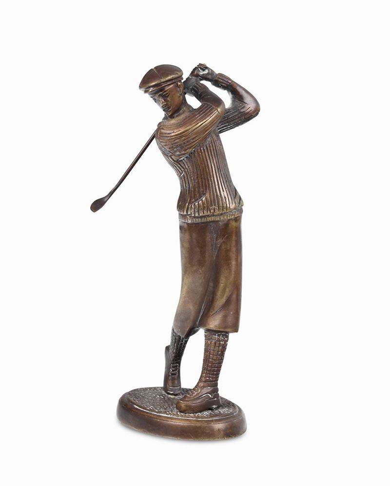 Anonimo del XX secolo Giocatore di golf  - Auction Sporting Art - Cambi Casa d'Aste