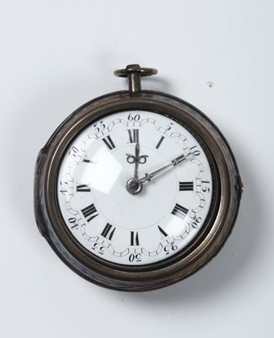 Orologio da Tasca in Argento Firmato Jaque Mesnil