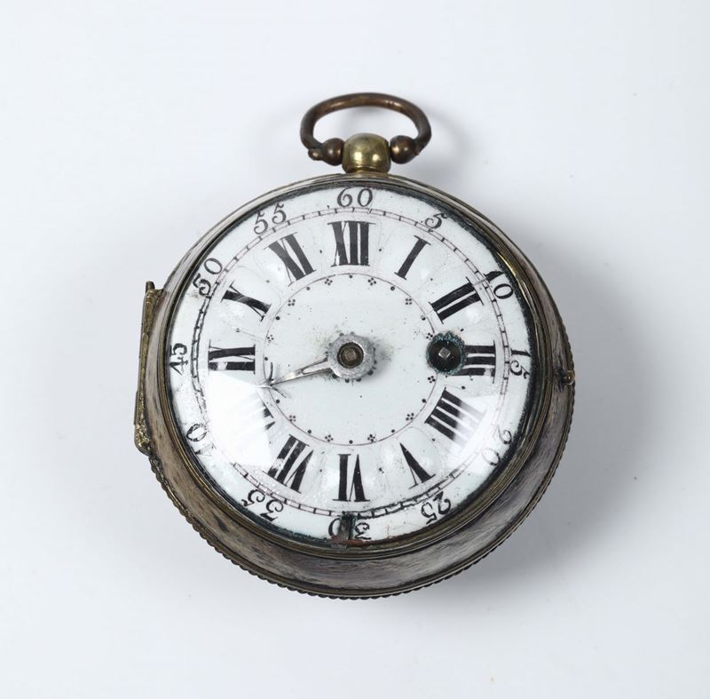 Orologio da tasca in argento con calendario e secondi  - Asta Antiquariato - Cambi Casa d'Aste