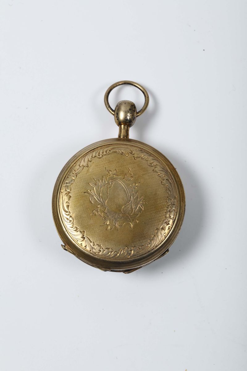 Orologio da Tasca in Argento Dorato con Ripetizione