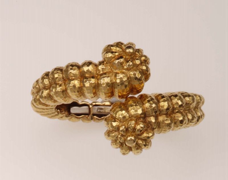 Gold bangle. Signed David WEBB  - Auction Fine Jewels - Cambi Casa d'Aste