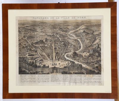 Stampa Raffigurante Veduta della Città di Roma, Francia Inizio XX Secolo
